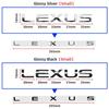 3D ABS Car Letters Rear Trunk Lexus Logo Emblem Stickers Badge For Lexus F SPORT GX460 Ct200h IS250 ES 220D IS200 Fsport GS GX