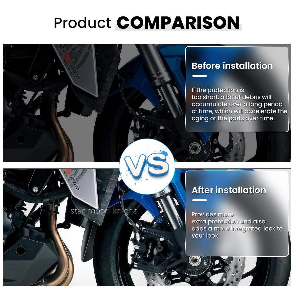 Motorcycle Front Fender Extender For Suzuki GSX S950 S1000 S1000GT GSX-S GSXS 950 1000 GT GSXS950 GSXS1000 GSXS1000GT