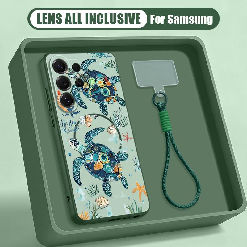 Mountains and Rivers Scencery Case For Samsung S26 Ultra S25 FE S24 S24 Plus A57 A37 A17 A56 A36 A16 A55 A35 A15 A54 5G Hybrid Magnetic Matte Cover
