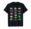 Types of Fishes Fish Water Species Fishing T-Shirt Men Cotton Tshirt Tees Tops Harajuku Streetwear