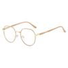 Retro Round Frame Anti Blue Light Glasses Stylish Large Frame Simple and Versatile Glasses Comfortable Fit Suitable for Students