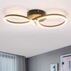 LED Ceiling Light - NETTLIFE - 45 Cm 24W - 3000K Warm White - Metal Black - Integrated LED