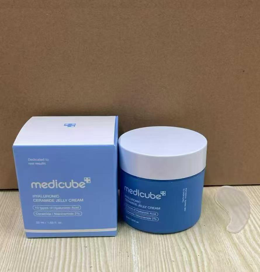 Kim Hee-sun's Medicube Kollagen Hautpflege-Set – Ampulle, Serum, Sonnenschutz, Gesichtsreiniger, Schlammmaske