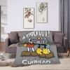 Cupheads & Mugmans Blanket Cartoon Super Soft Fluffy Plush Throw Blanket For Boy Girl Living Room Flannel Bedspread Bed Cover