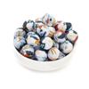 10Pcs 15mm New Silicone Beads Round Print Colorful Spacer Beads Food Grade  Baby Nursing Necklace Pacifier Chain Teether Toys