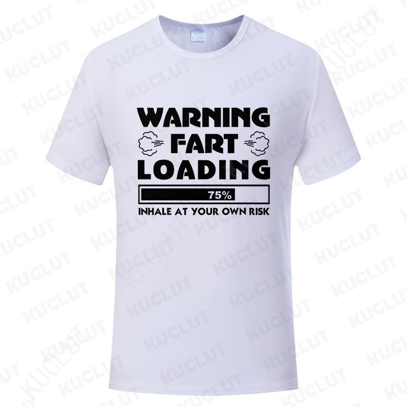 Warnung Furz wird geladen Herren T-Shirt Lustiges Furzen Unhöfliches T-Shirt Witz Gag T-Shirt für Mann Papa Geschenke Herren Kleidung Kurzarm Kleidung Oberteile