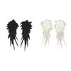 1pair Angel Wing Embroidery Patches Fashion Clothing Applique Costume Accessory for Personalized Clothing