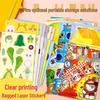 Hot-Selling Laser Egg Dress-Up Stickers for Children (Ages 3-6) - Early Learning DIY Rhythm Box for Little Princesses