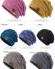 9875 Autumn/Winter Fleece-Lined Multi-Color Wool Knit Pullover Hat - Cozy Fashion for Women
