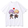 Ruikasa T-Shirt Mode Herren Kawaii Cartoon Rui Kamishiro Tsukasa Tenma T-Shirt Unisex Valentinstag Paar Baumwolle T-Shirts Geschenk