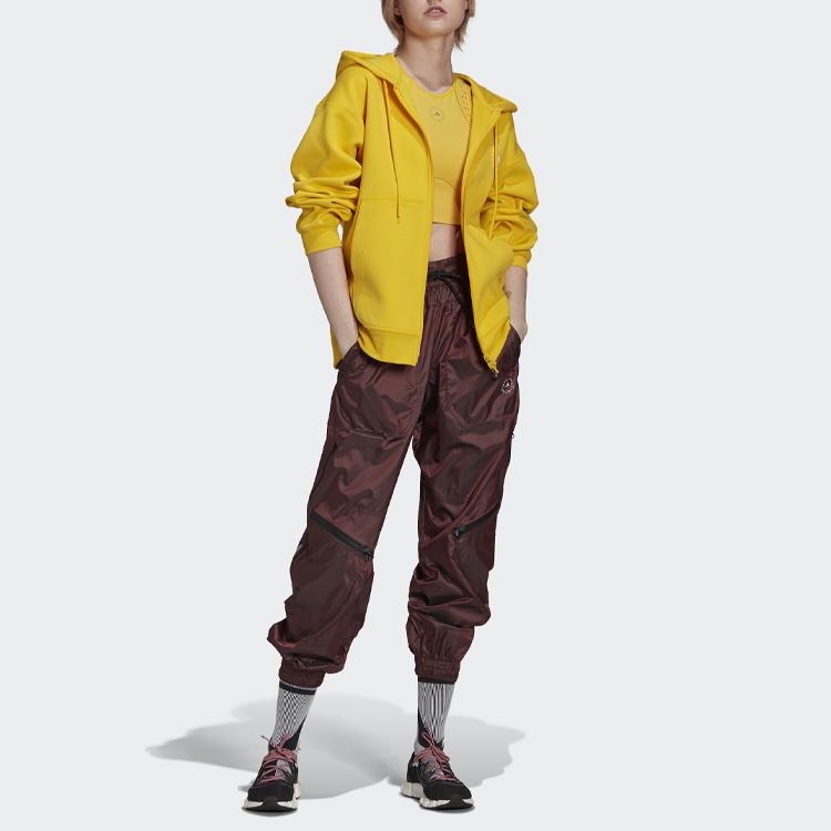 adidas X Stella McCartney Jackets Women's Yellow Hooded Moderate Soft Shell GU1617