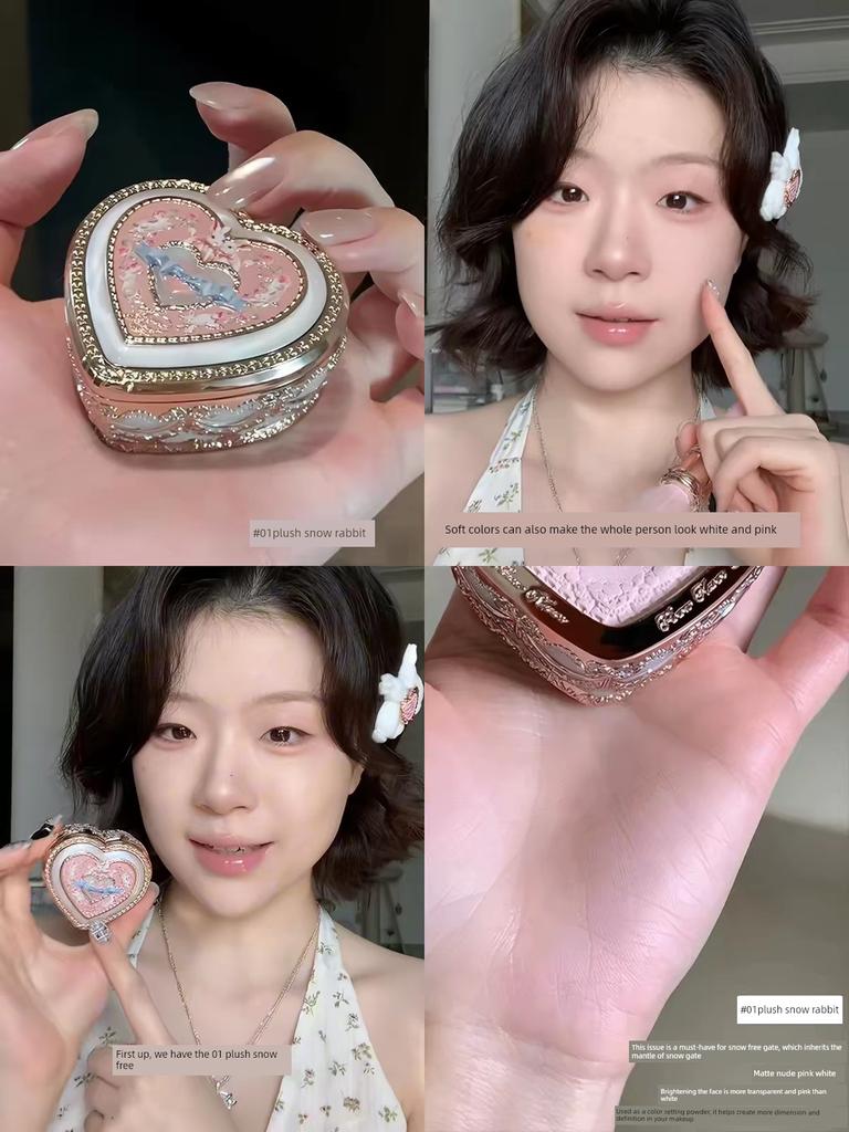 Flower Knows Bonnie Garden Freeze-Dried Blush 01 Fluffy Snow Rabbit 02 Good Night Bonnie Shrink Color Expanding Color Matte
