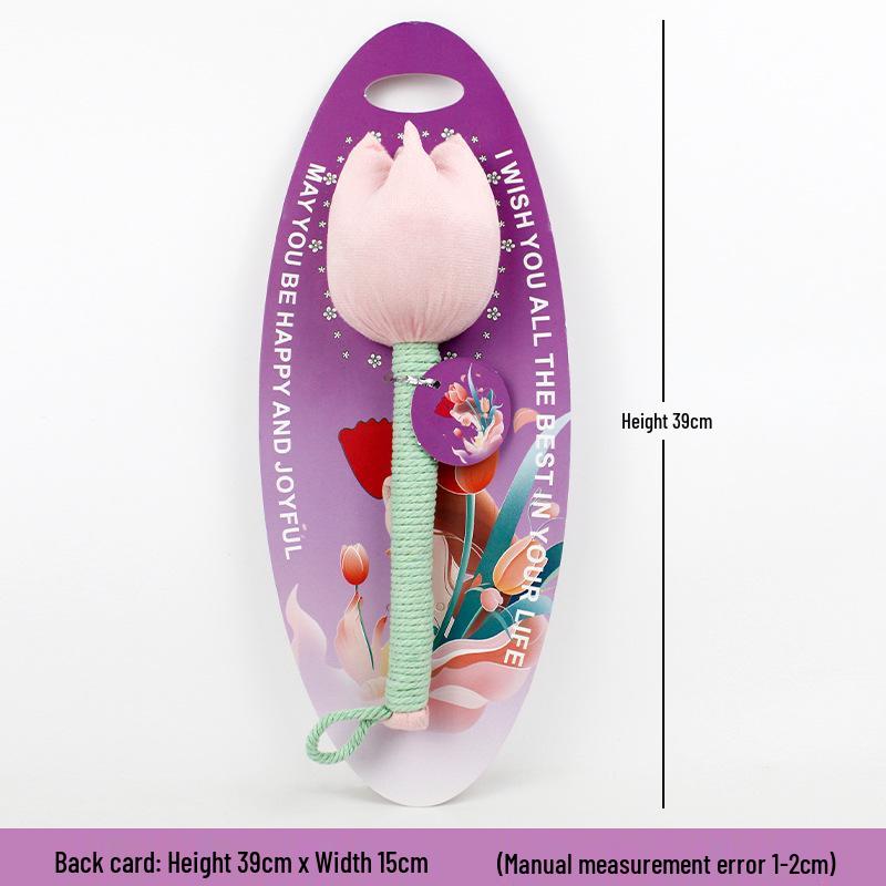 Brocade Tulip Mugwort Health Hammer: Exquisite Meridian Massage Hammer, Perfect Gift for Girls.