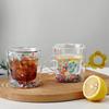 Double-Layer Heart-Shaped Borosilicate Glass Cup with Anti-Scald Design