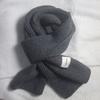 Solid color knitted scarf autumn and winter Korean atmosphere fashion student couple atmosphere scarf warm scarf wholesale