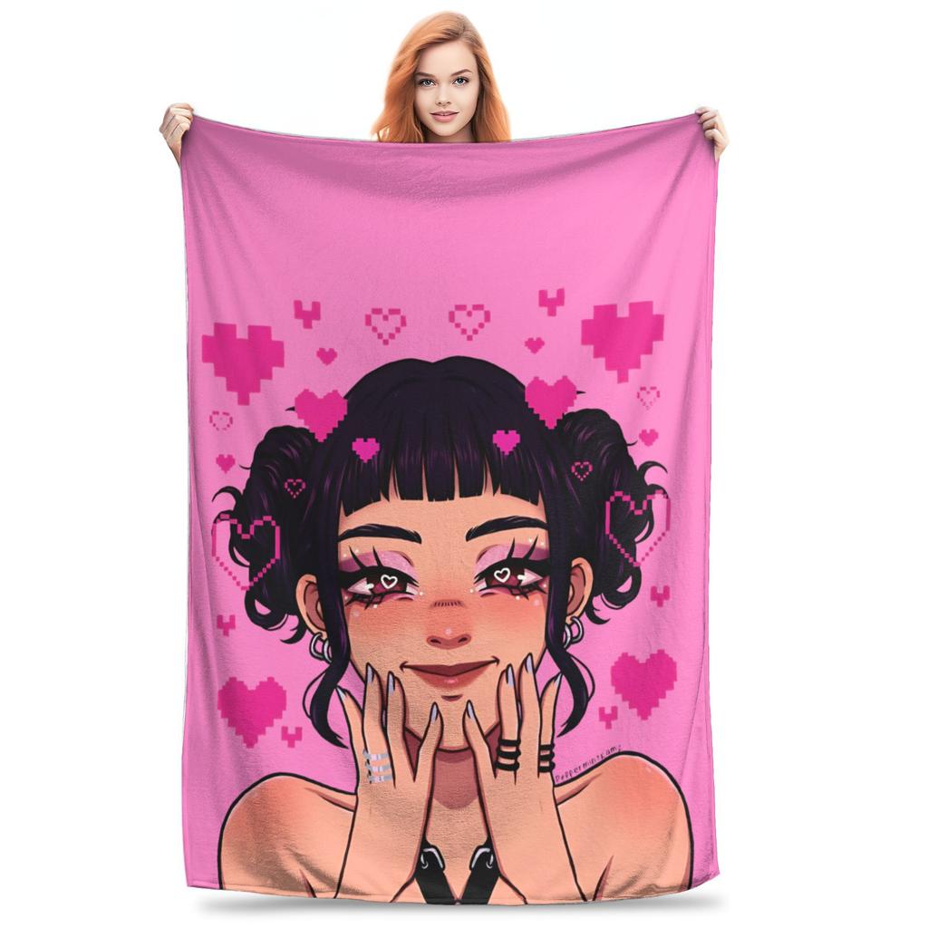 Saja Boys Huntrix Blanket Kpop Demon Hunters Flannel Awesome Warm Throw Blanket for Bedding Lounge  Winter