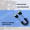 Spring UHD2.1 Cable 8K Resolution Support 24K Gold Plated Contacts Aluminum Foil Shielded for PC Monitor TV Setups
