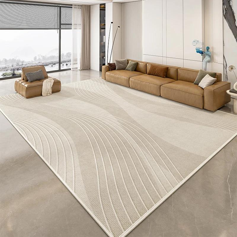 Cream Style Living Room Carpet - Water And Stain Resistant - Large Area Rug - Sofa Coffee Table Blanket - Home Decoration