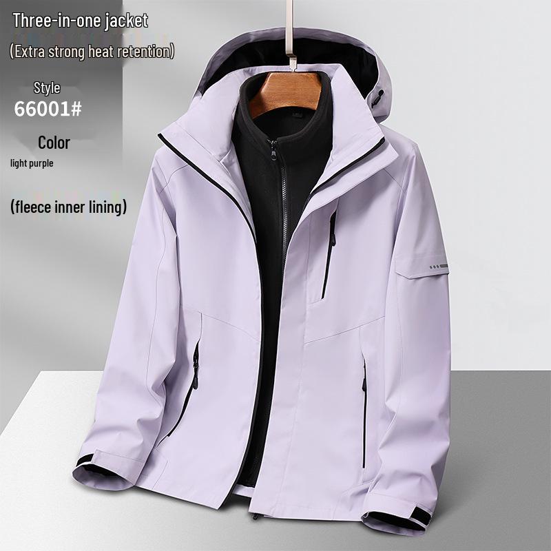 

Водонепроницаемый ветрозащитный мужской и женский лыжный костюм 3-в-1, отстегивающийся, для активного отдыха, зимний, для альпинизма, командный XL