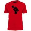 Mens Microphone Silhouette T Shirt Lead Singer Rock Rap