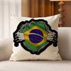 BBrazil FFlag Cotton Linen Square Pillow Covers Home Decor Gifts
