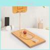 Kids Wooden Desktop Throw Basketball Puzzle With Manual Play And Brain Teaser For Family Fun
