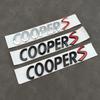3d ABS Black Logo Cooper S Emblem Letters Car Trunk Badge For R55 R56 F56 R50 R52 F55 JCW R53 Cooper S Sticker Accessories