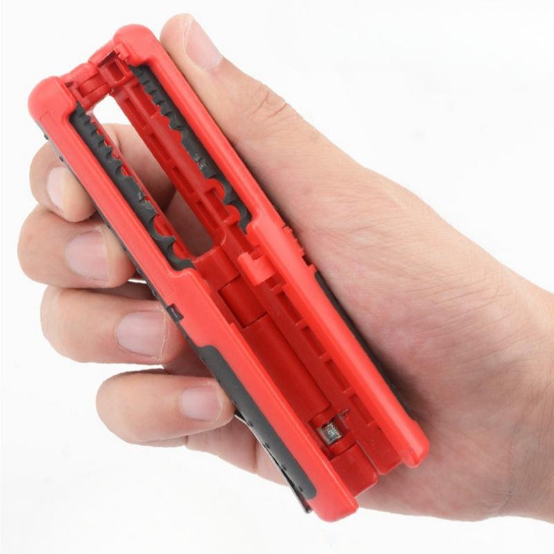 Multifunctional Portable Cable Wire Stripper Cutter Pliers Anti‑Slip Handle Hardware Hand Tool With Pen Clip