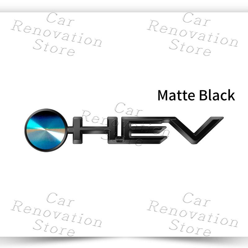 3D ABS Plastic HEV Logo Sticker For Toyota Camry Corolla Highlander Prius Auris Hilux Prado Side Fender Rear Trunk Decoration CW4