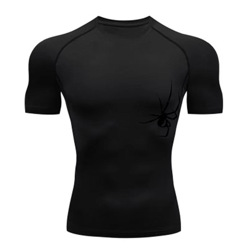 Men's T-shirt Men Running Sport T Shirt Men Compression Fitness Tops Tee Quick DryTight Training Gym Sport Running Shirts