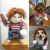 Deadly Doll Pet Costume For Halloween Small Dog Transformer Outfit Pet Role Play Costume For Party Dress Up Funny Pet Clothes