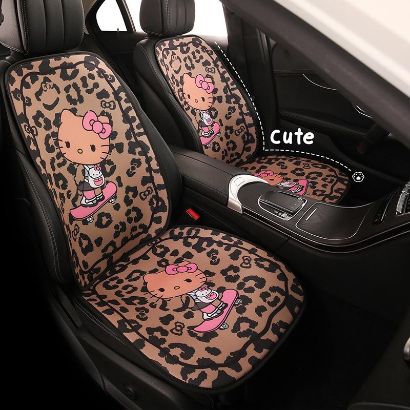 Leopardenmuster Kätzchen Autositzkissen für Damen, Kompatibel mit Honda Crider, Fit, Accord und CRV