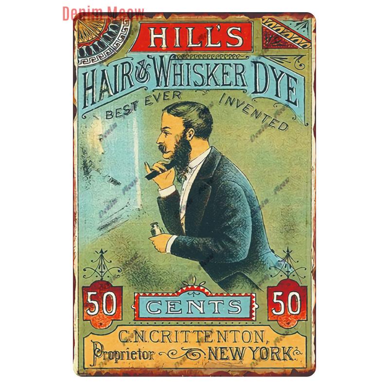 Hair Cutting Retro Plaque, Metal Signs, Barber Shop, Vintage Painting, Wall Posters, Bar, Pub, Shave & Haircut, Home Decor, WY28