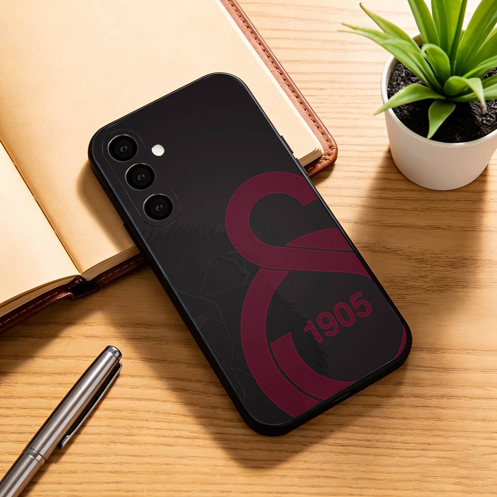 G-Galatasaray-y SK Handyhülle Schwarzes Silikon Weich Für Samsung Galaxy A73,A72,A71,A70,A53,A52,A51