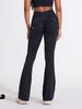 Women's Quick-Dry Flared Yoga Pants with Pockets – Peach Hip-Lifting, Casual Sports & Fitness Wear