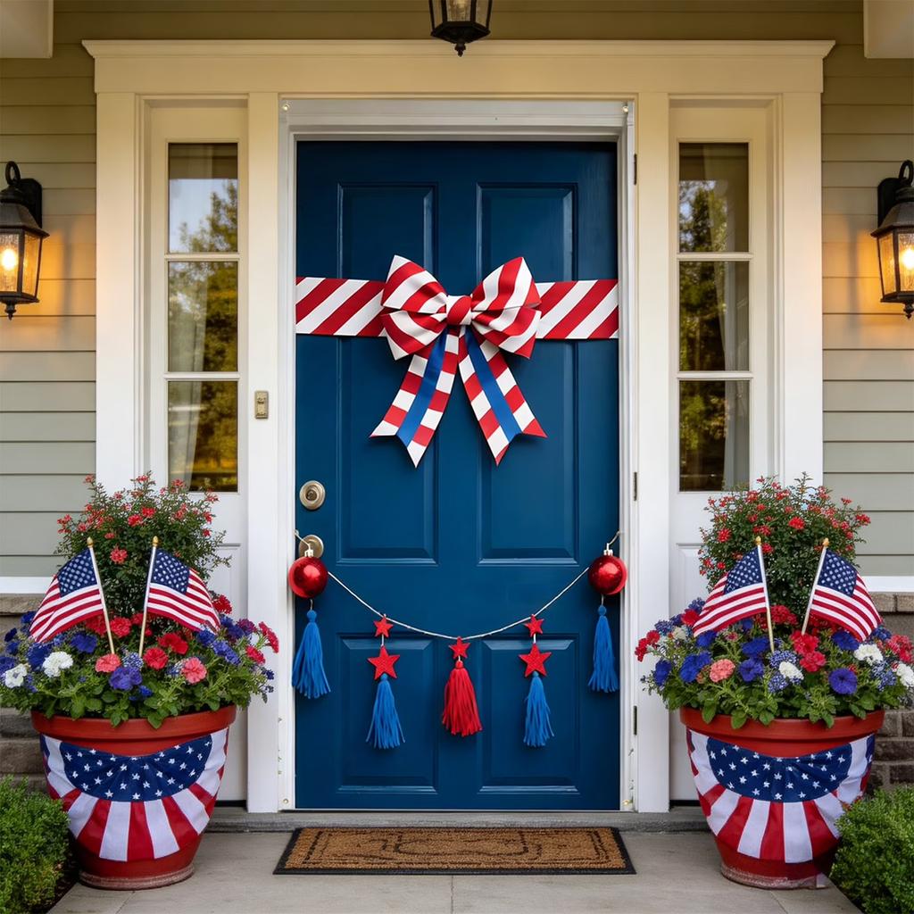 Fourth of July Printed Towel Soft Microfiber Material Lightweight Quick Dry Design for Indoor Outdoor Use