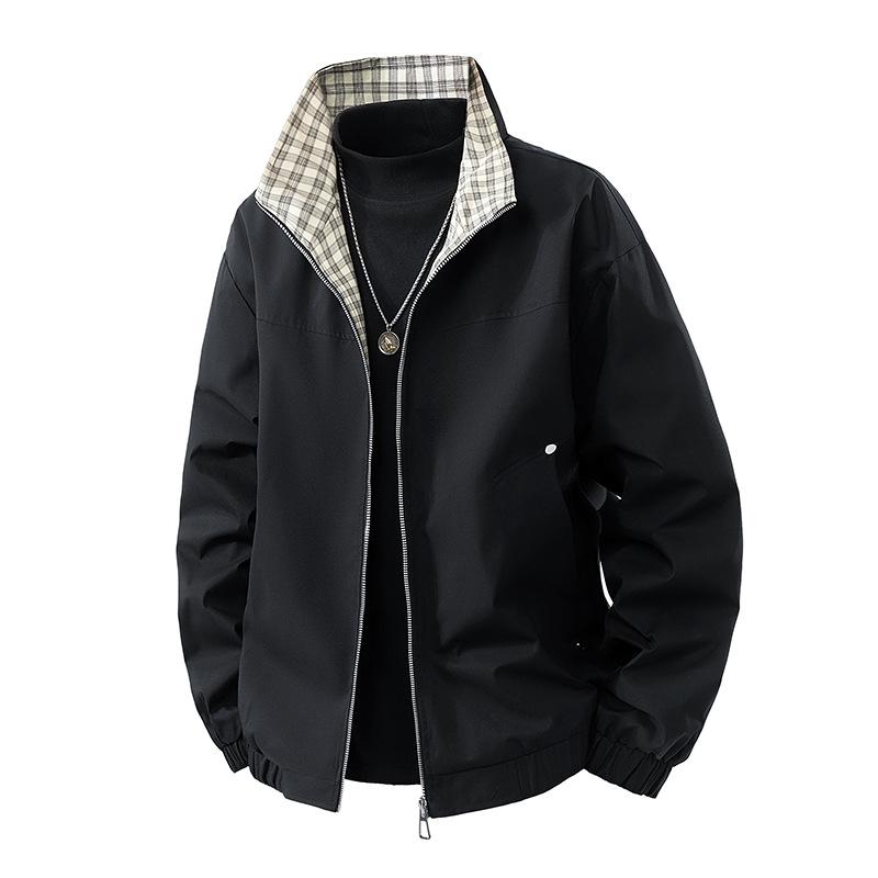 New Spring and Autumn Men's Versatile Trend Jacket High-end Loose Large Size Jacket