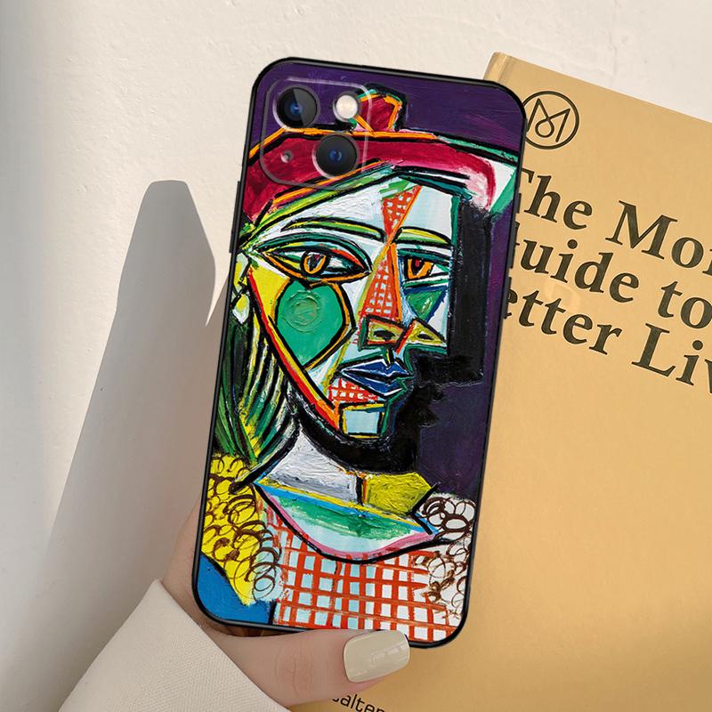 Painting Picasso Abstract Art Phone Case For iPhone 17 16 15 14 13 11 12 Pro Max mini XR 16e 15 16 Plus 17 Air Full Cover