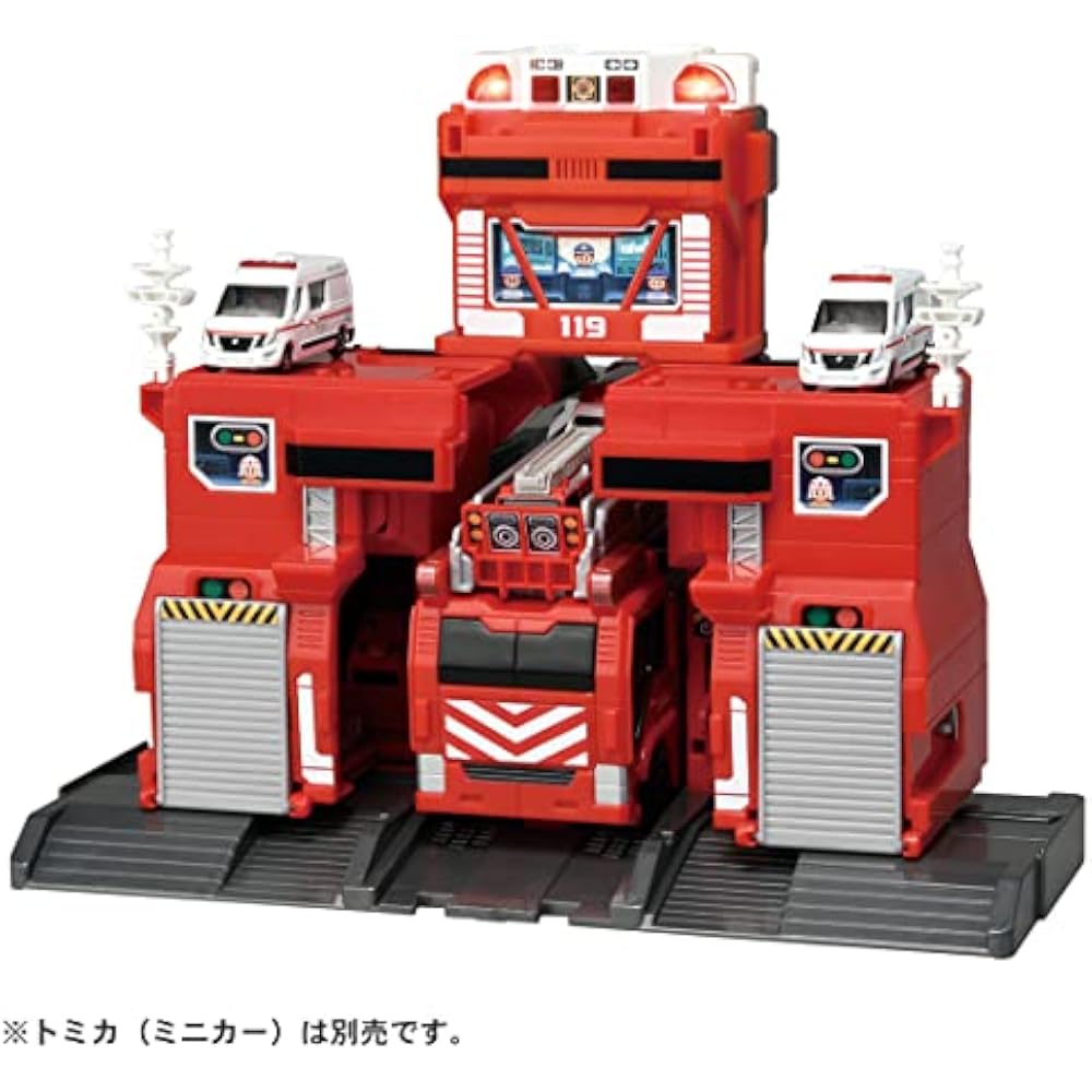 TAKARA TOMY (TAKARA TOMY) “Tomica Deformation Dispatch! “Big Fire & Command Station” Minicar Car ...