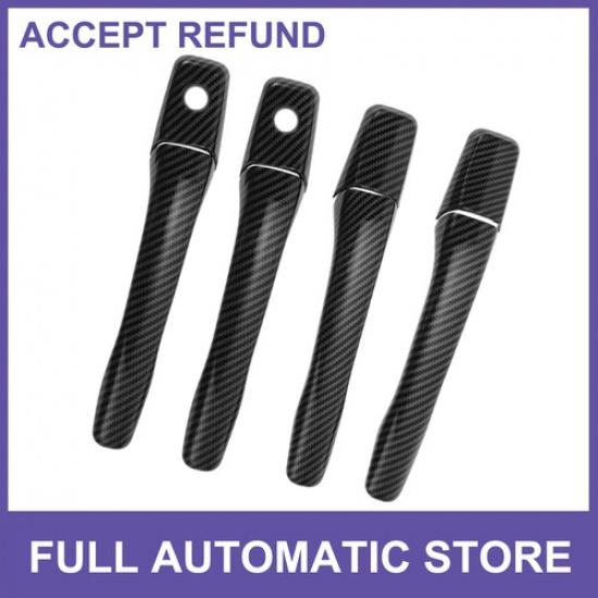 Car Door Handle Cover Trim for Mitsubishi Lancer EVO 02-07 Carbon Fiber