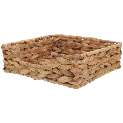 Straw Tissue Box Paper Towel Organizer Napkin Holder Container Car Iron Hand Woven Sundries Basket