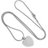 Stainless Steel Blank Heart Cremation Jewelry Engravable Memorial Urn Locket|pendant Necklaces