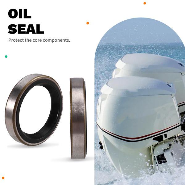 Set of 2 Rubber + Metal Oil Seals (Color: As Shown) - Model: 321467 18-2060