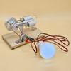 Hot Air Stirling Engine Electricity Generator Motor Model with LED Bulb Flywheel Design Science
