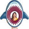 Jasonwell Inflatable Shark Pool Float Shark Floaties Water Fun Summer Beach Swimming Pool Tube Inflatables Ride On Pool Party Raft Lounge Toys for