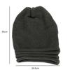 Vinter baggy slouchy lue ullstrikket varm lue for menn kvinner lue oversized vinterlue for ski cappello uomo