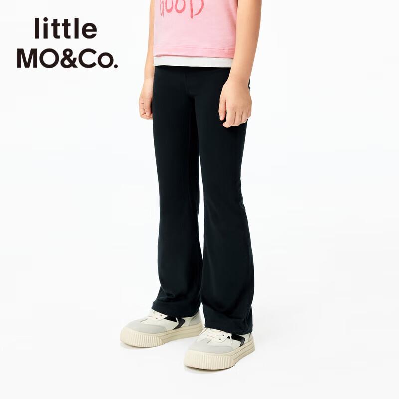 маленькая MO&Co. Дышащие расклешенные повседневные брюки для девочек 130