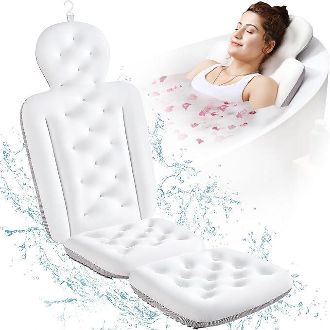5D Full Body Bathtub Pillow - Soft, Skin-friendly Polyester Fabric Cushion