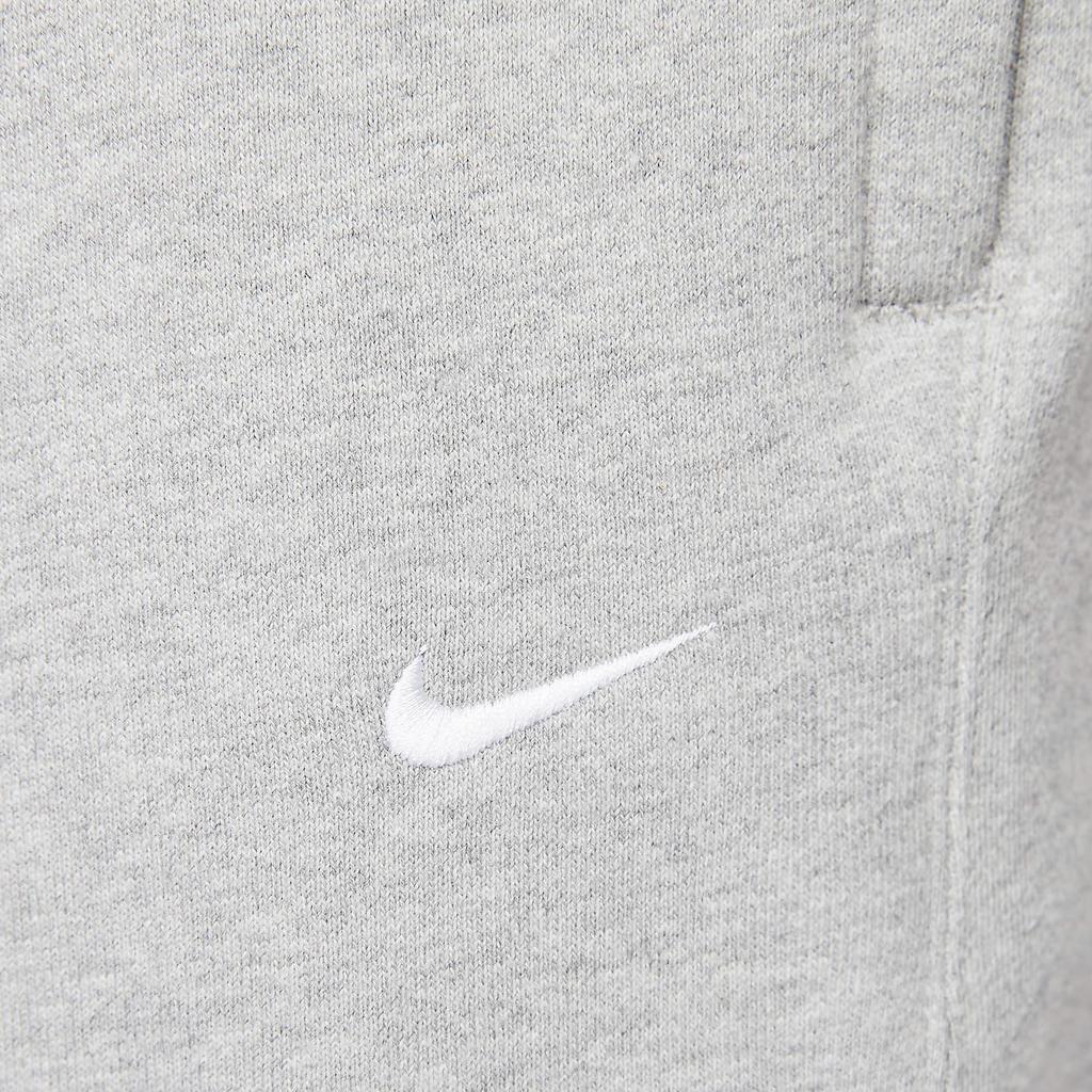 Nike Solo Swoosh Fleece Pants Dark Grey Heather/White Men Bottoms DX1364-063