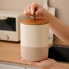 Ceramic Food Storage Jar Set with Handle Lids